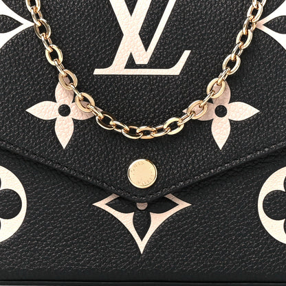 Louis Vuitton Empreinte Monogram Giant Felicie Pochette Black Beige 11 of 13