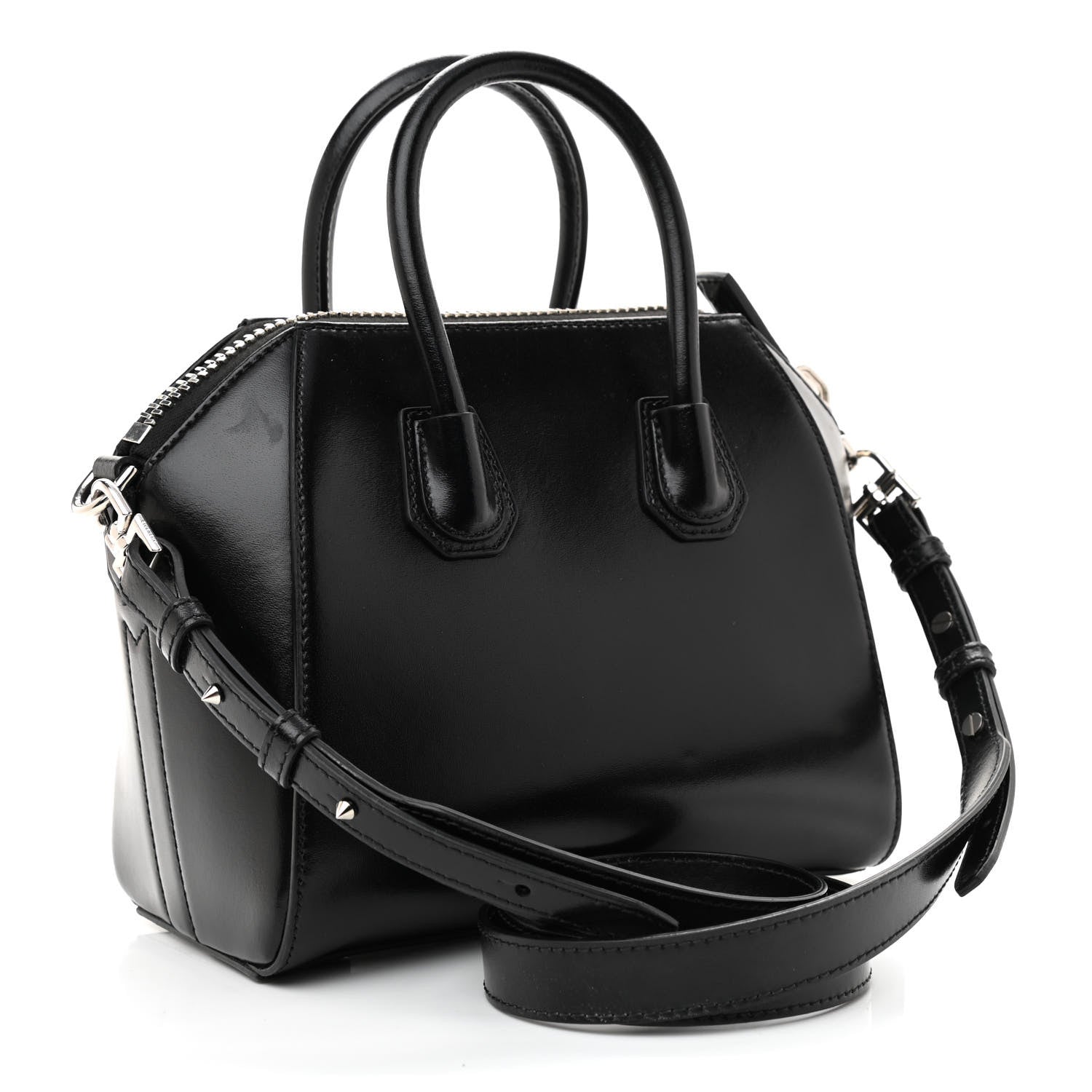 Givenchy Shiny Lord Calfskin Mini Antigona Black 3 of 9