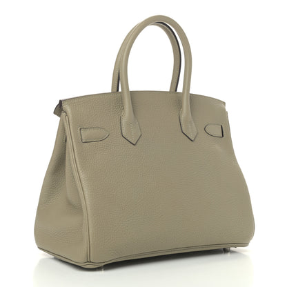 Hermes Taurillon Clemence Birkin 30 Sauge 3 of 10