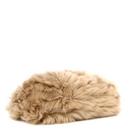 Bottega Veneta Shearling Lambskin The Pouch Chain Porridge 4 of 7