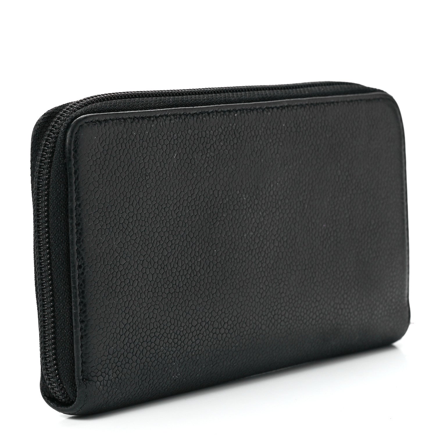 Chanel Caviar Large Timeless CC Zip Around Wallet Black 3 of 12