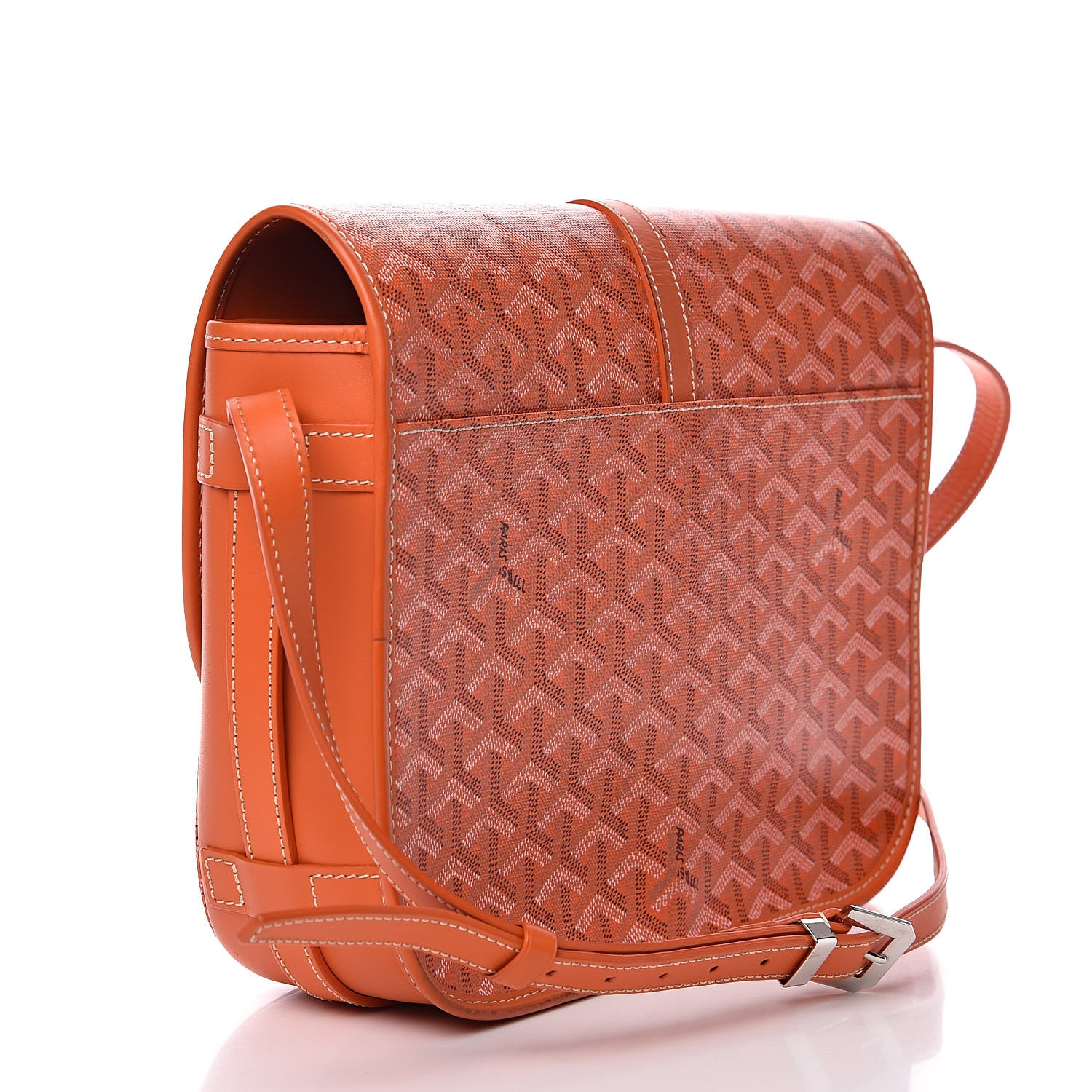 Goyard Goyardine Belvedere II MM Messenger Bag Orange 3 of 12