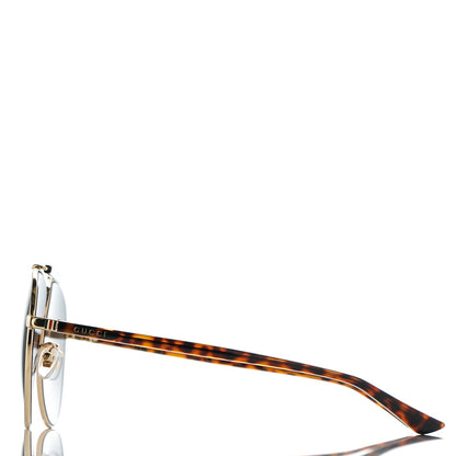 Gucci Aviator Sunglasses GG0014S Tortoise 3 of 7