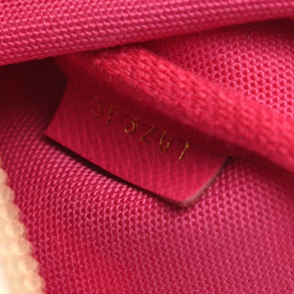Louis Vuitton Damier Azur 2021 Christmas Animation Hollywood Mini Pochette Accessories Fuchsia 7 of 7