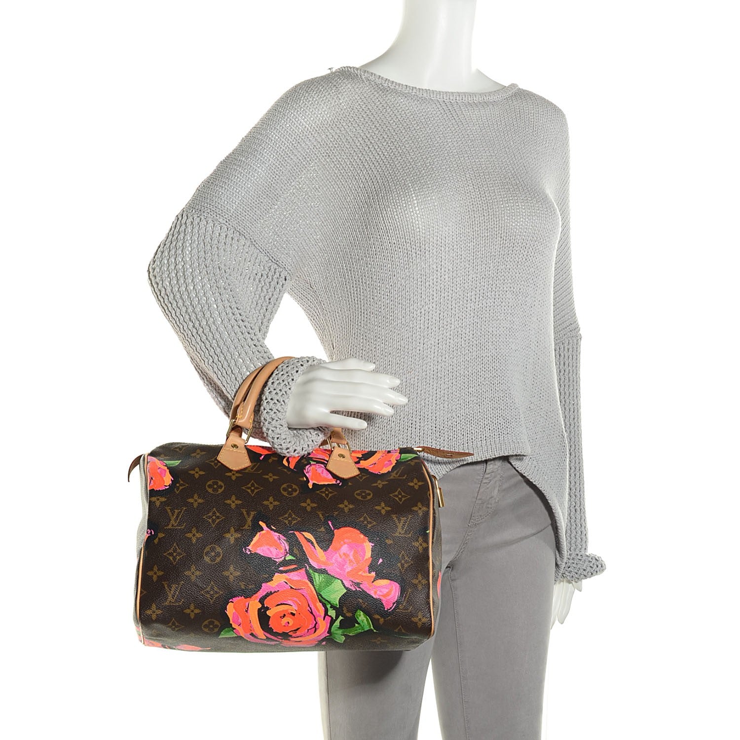 Louis Vuitton Monogram Roses Speedy 30 2 of 7