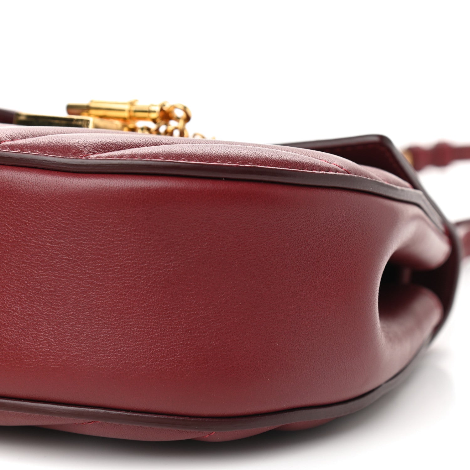 Chloe Calfskin Quilted Mini Drew Bijou Shoulder Bag Plum Purple 7 of 7