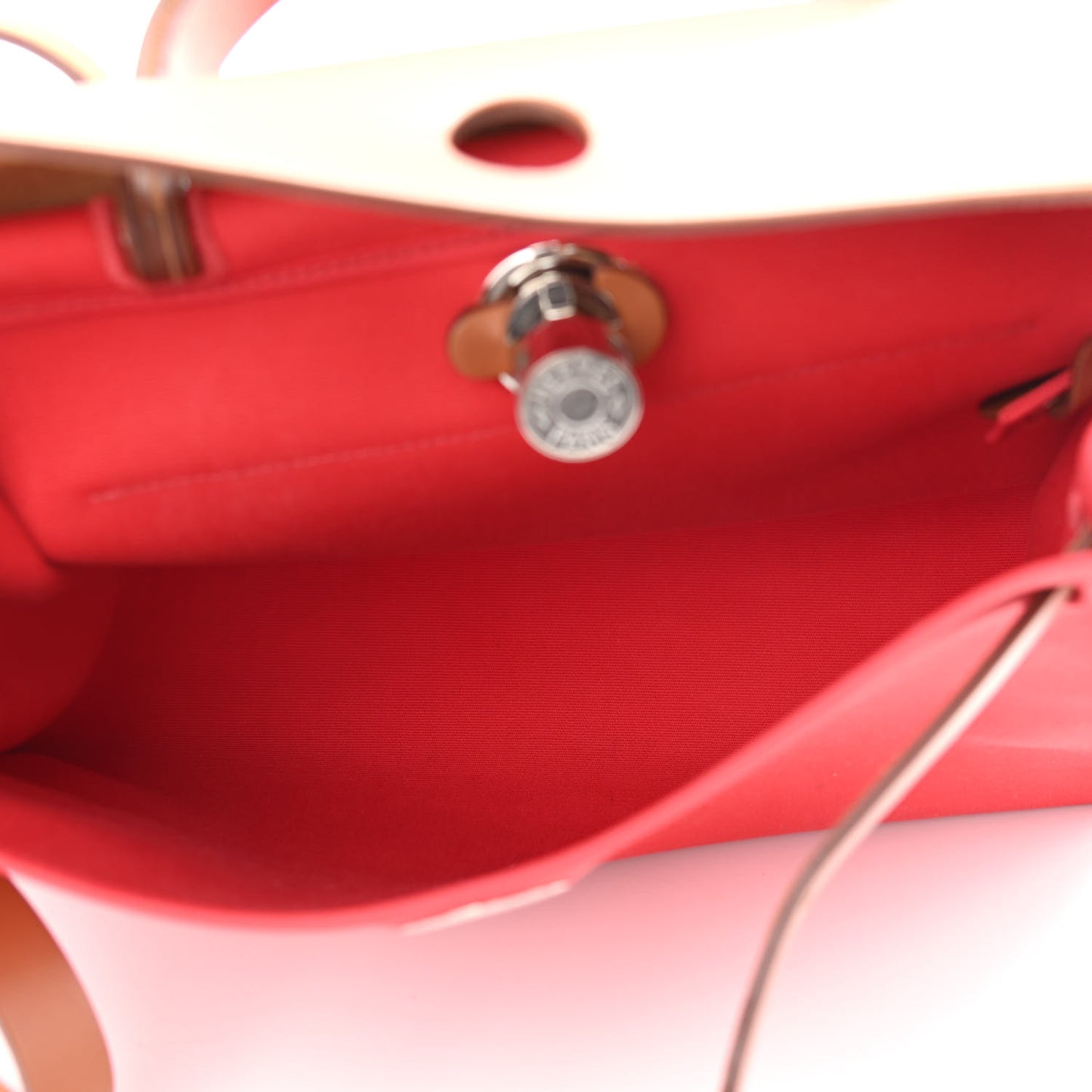 Vache Hunter Toile Herbag Zip 31 PM Rouge Tomate Natural