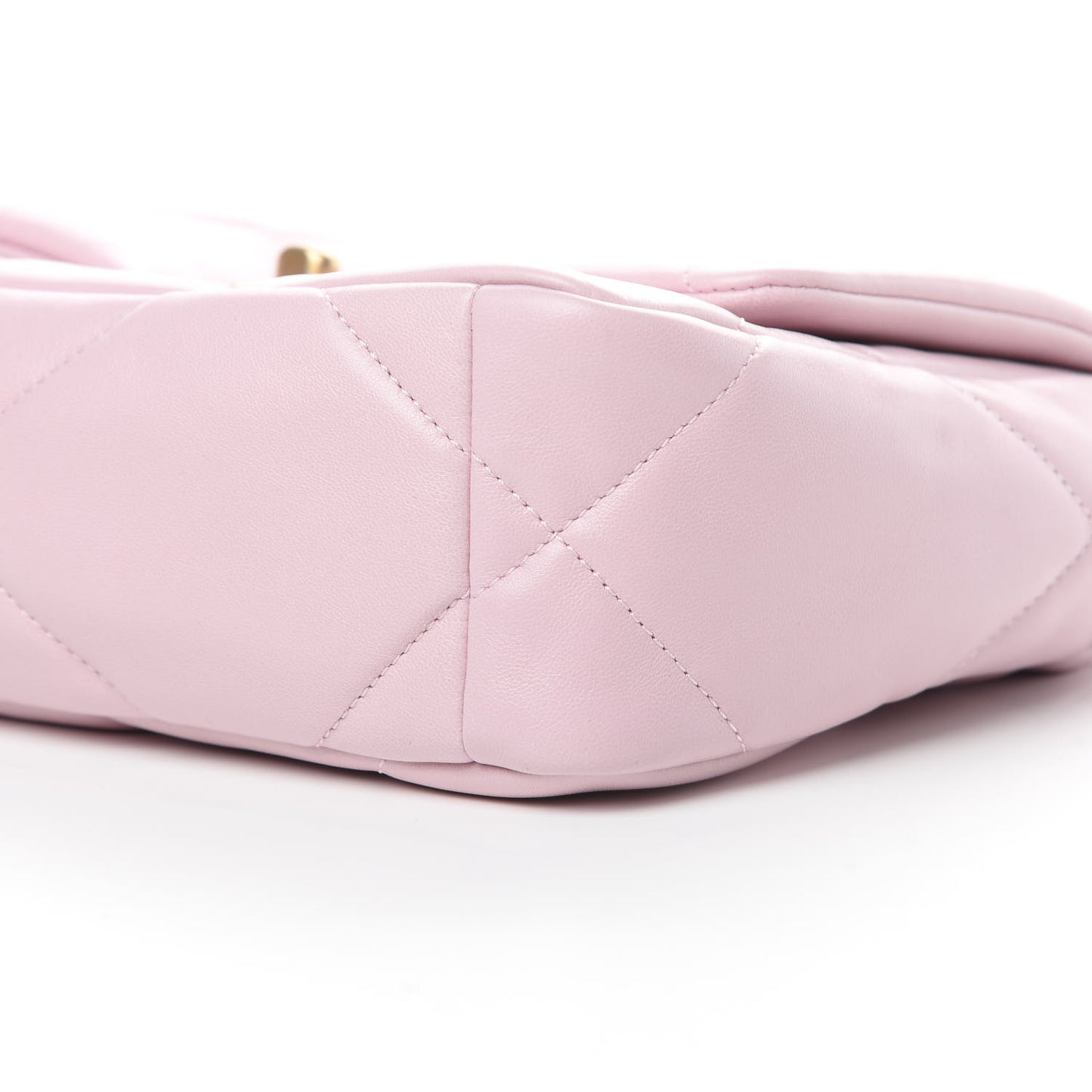 Lambskin Quilted Medium 19 Flap Light Pink