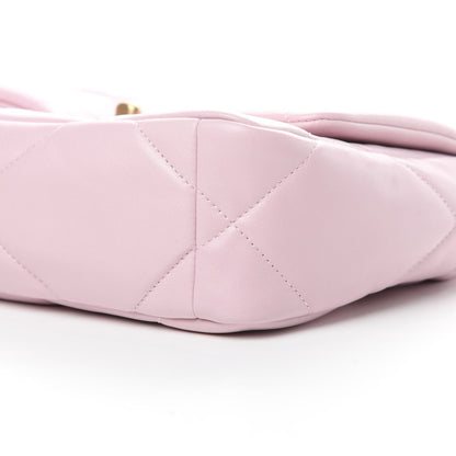 Chanel Lambskin Quilted Medium 19 Flap Light Pink 10 of 11
