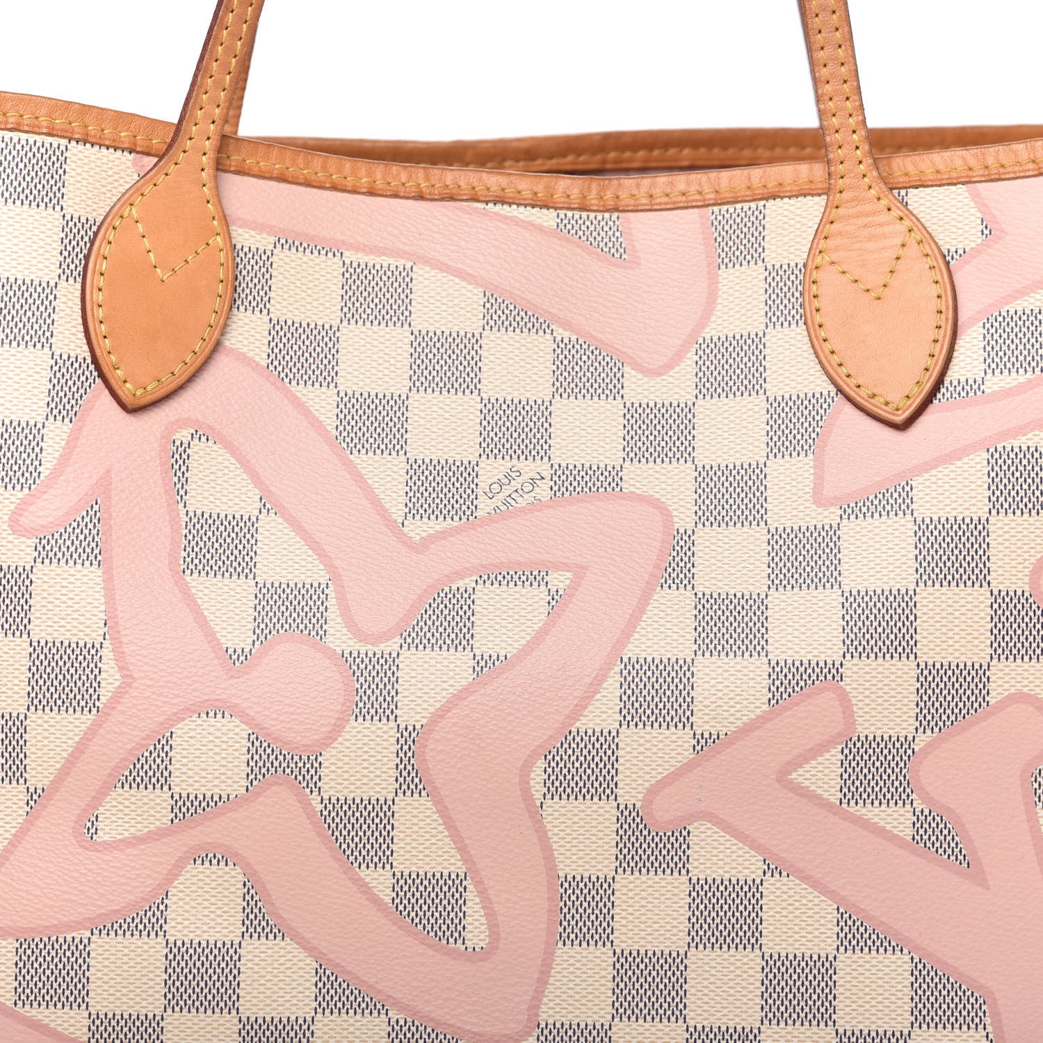 Louis Vuitton Damier Azur Tahitienne Neverfull MM 10 of 10