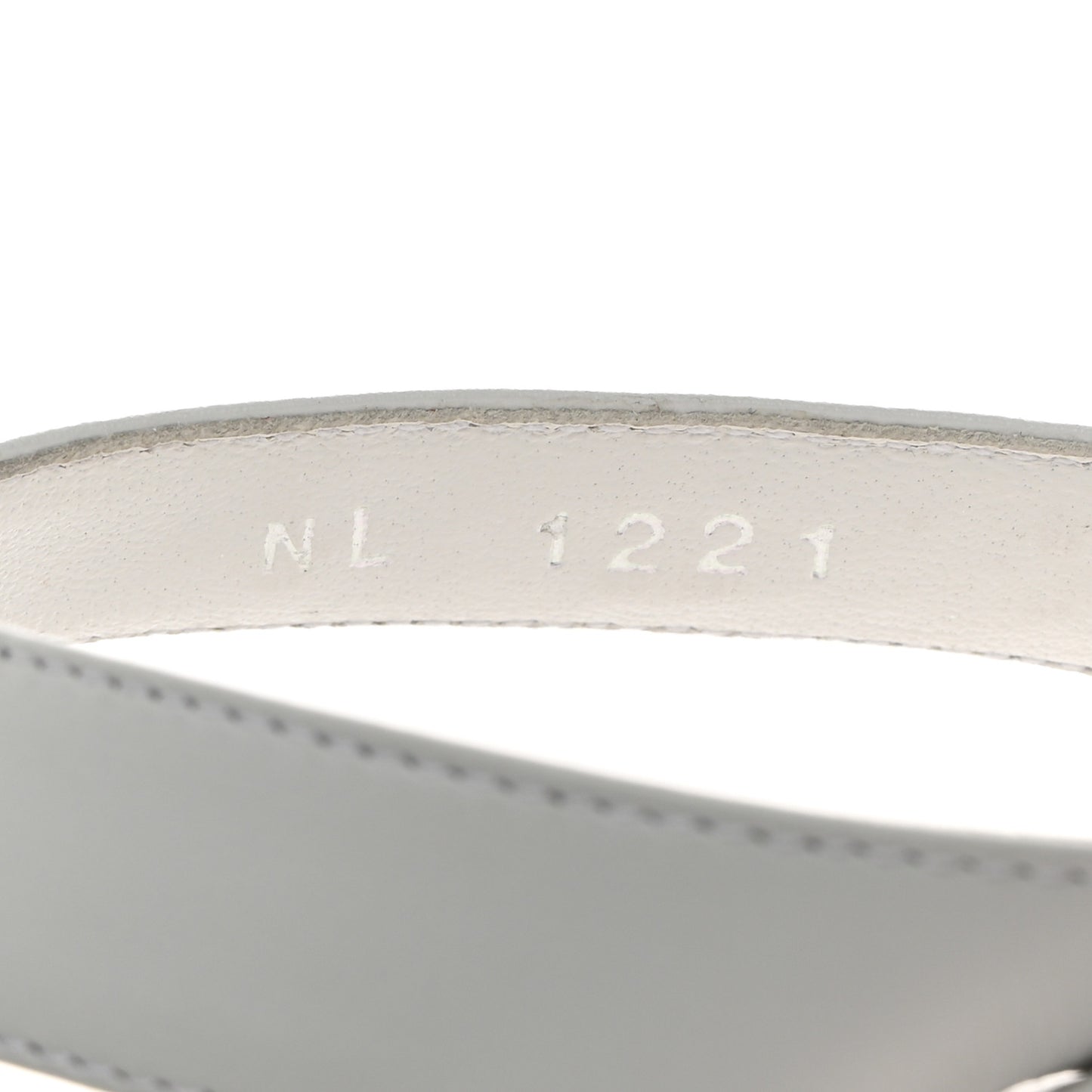 Calfskin Signature Thong Sandal 37.5 White