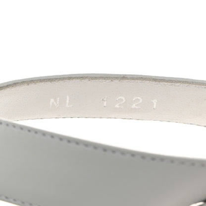 Louis Vuitton Calfskin Signature Thong Sandal 37.5 White 8 of 11