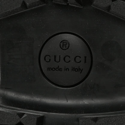 Gucci Cordovan Lux Womens Jeanne Platform Lug Sole 30/45mm Loafers 37 Black 6 of 9