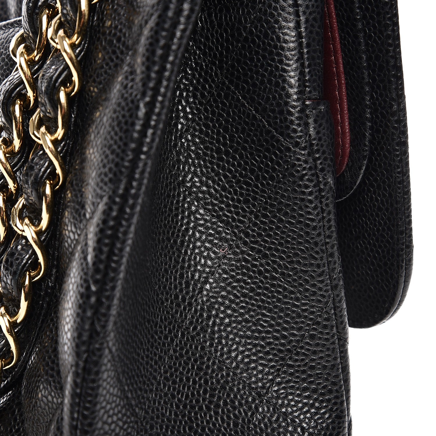 Chanel Caviar Quilted Jumbo Double Flap Black 9 of 10