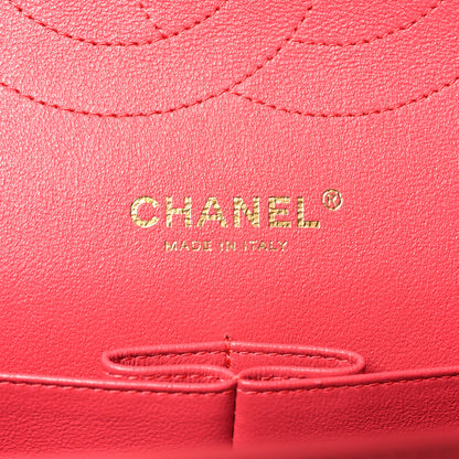 Chanel Lambskin Chevron Quilted Jumbo Double Flap Pink 6 of 10