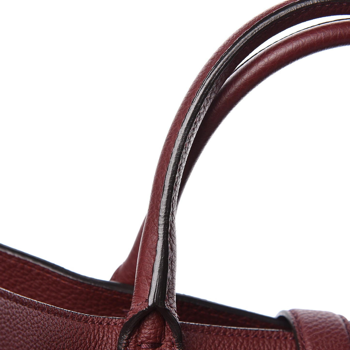 Soft Calfskin Medium Jackie Top Handle Bag Bordeaux