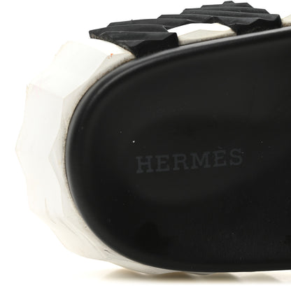 Hermes Nappa Womens Infra Sandals 39 Black 7 of 8
