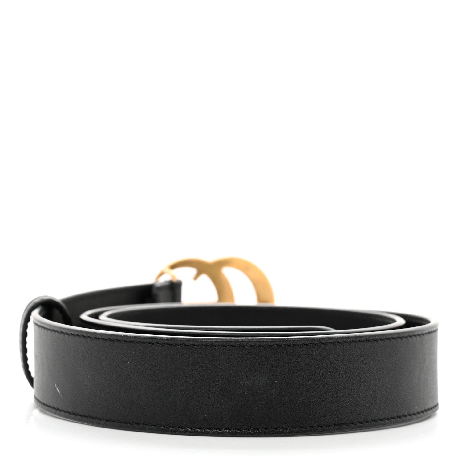 Gucci Calfskin Double G 30mm Belt 85 34 Black 2 of 6