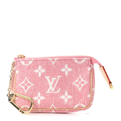 Louis Vuitton Denim Jacquard Monogram Micro Pochette Accessories Rose 1 of 6