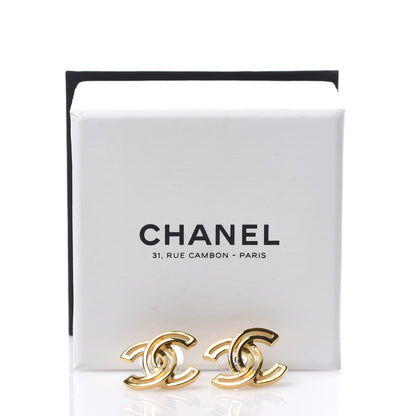 Chanel Metal Obazine CC Earrings Gold 5 of 5