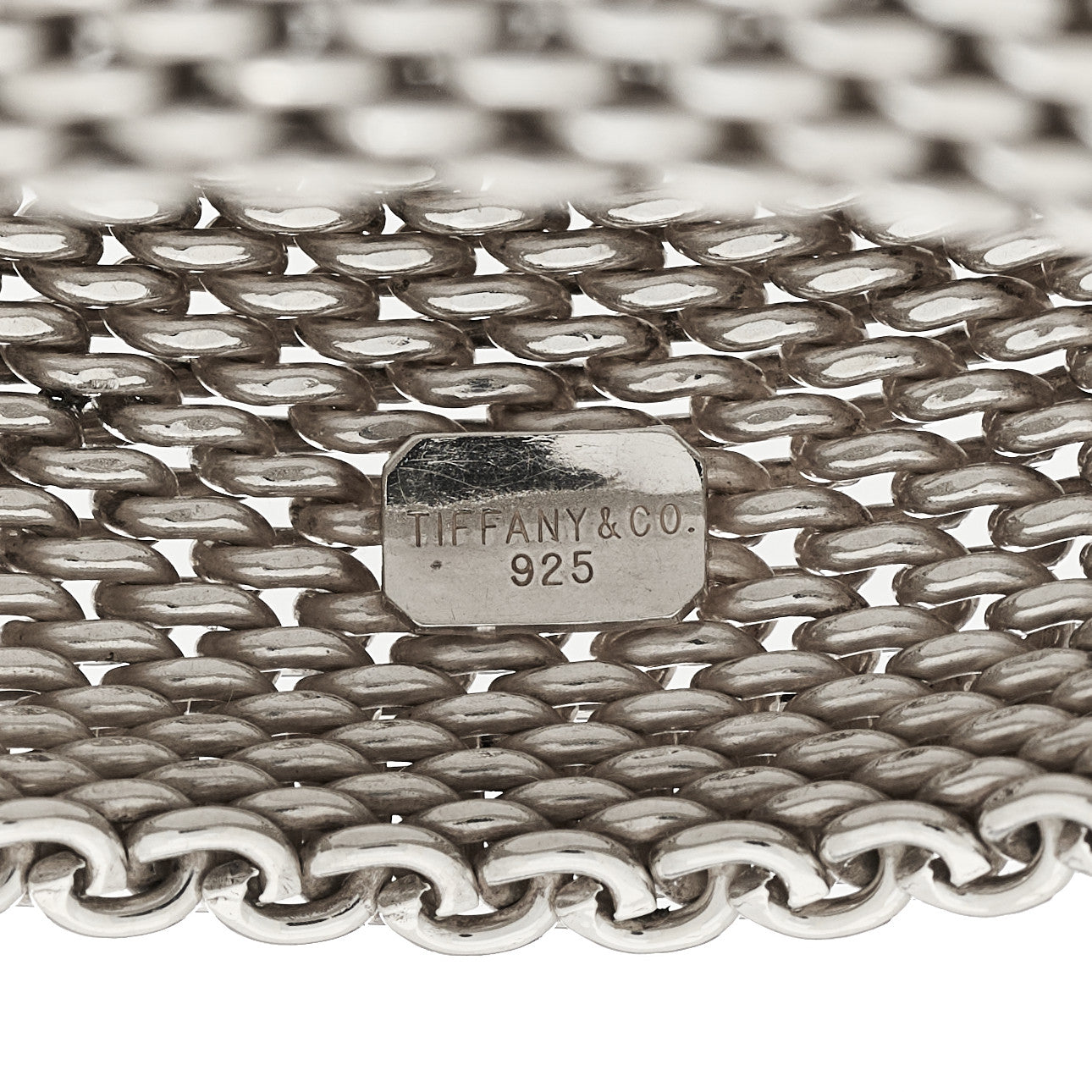 Sterling Silver Wide Somerset Mesh Bracelet