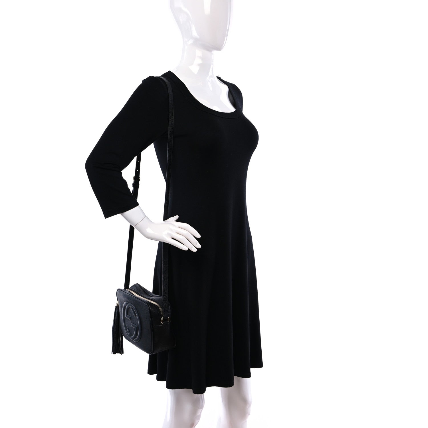 Gucci Pebbled Calfskin Small Soho Disco Bag Black 2 of 9