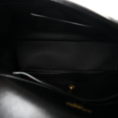 Saint Laurent Lambskin Chevron Quilted Small Loulou Black 6 of 12