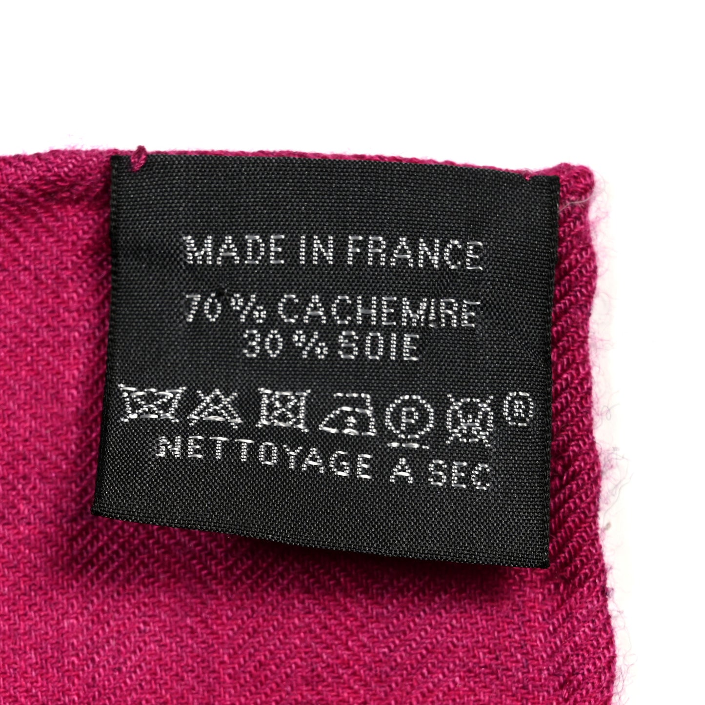 Cashmere Silk Chevaux Au Pre Shawl 140 Fuchsia