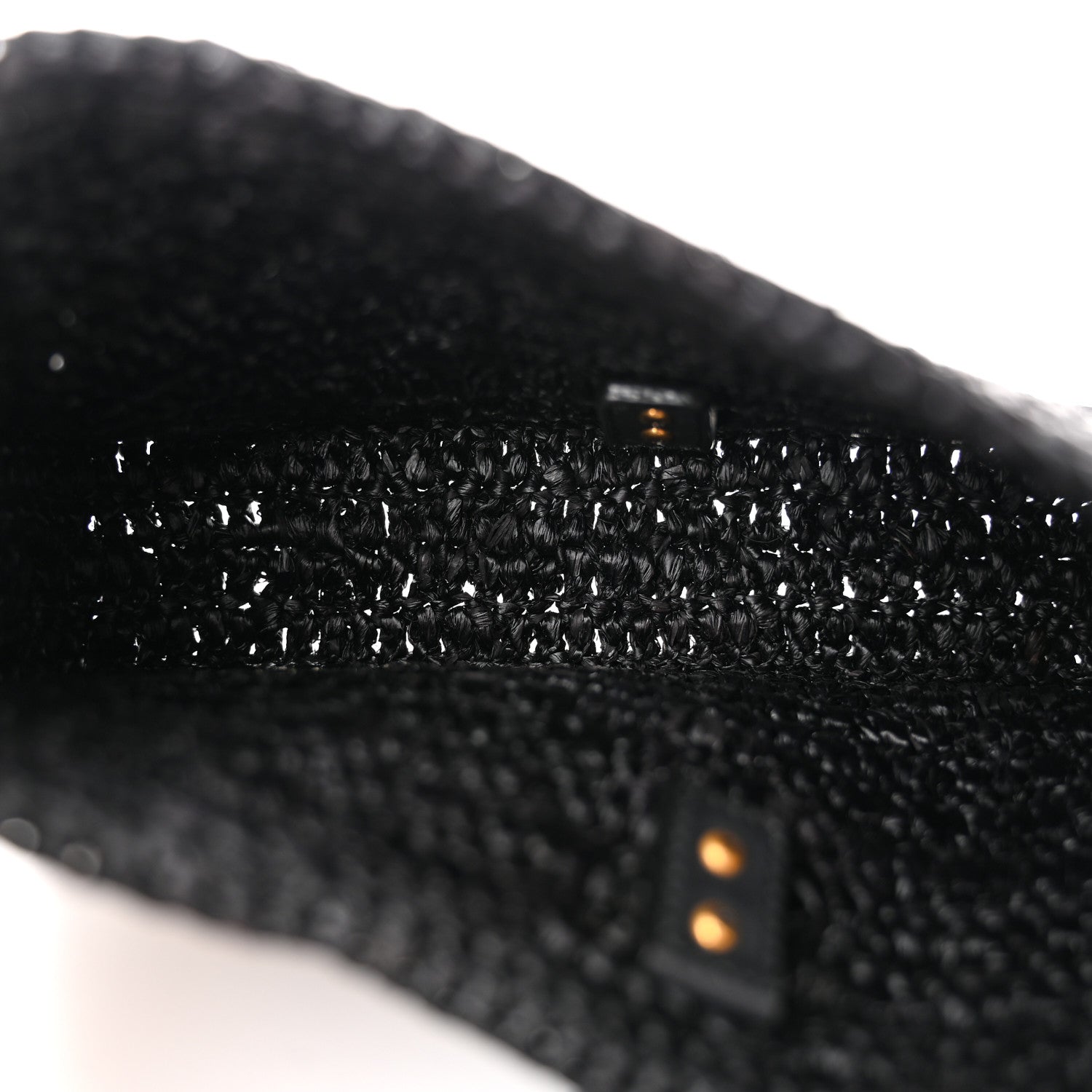Saint Laurent Raffia Calfskin Le 5 A 7 Mini Hobo Black 6 of 11