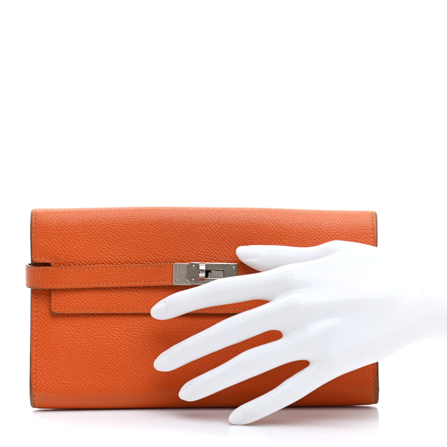 Epsom Kelly Longue Wallet Orange