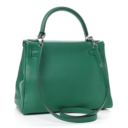 Hermes Togo Kelly Retourne 28 Vert Vertigo 3 of 11