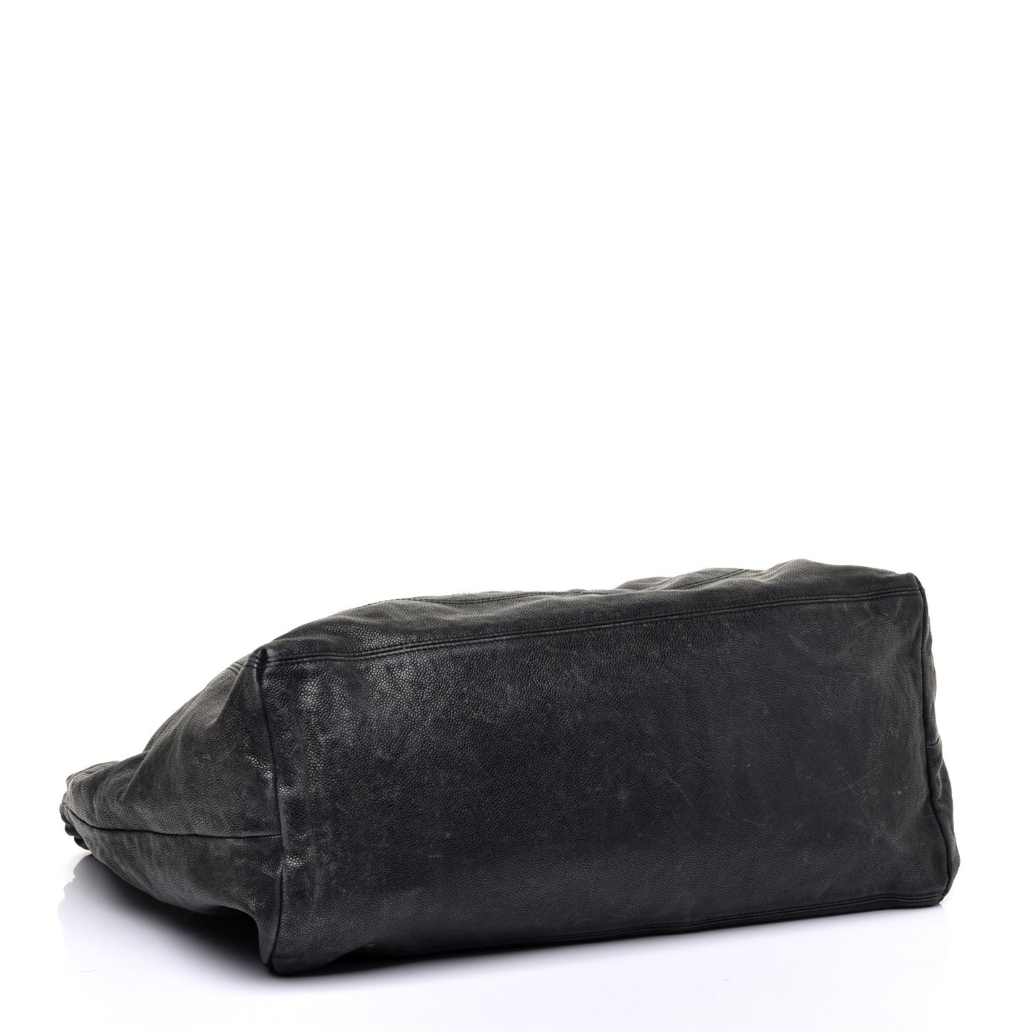 Distressed Caviar XL Coco Cabas Black