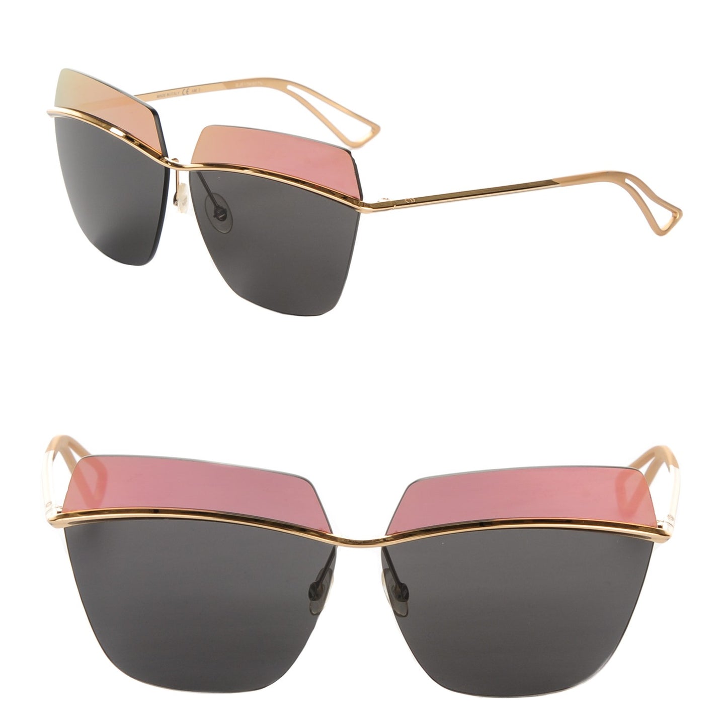 Metal DiorMetallic Sunglasses Grey Copper