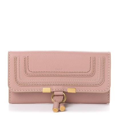 Chloe Calfskin Marcie Long Continental Flap Wallet Fallow Pink 1 of 8