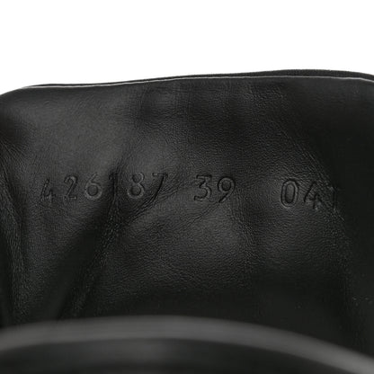 Gucci GG Monogram Calfskin Womens Low Top Sneakers 39 Piombo Black 6 of 9