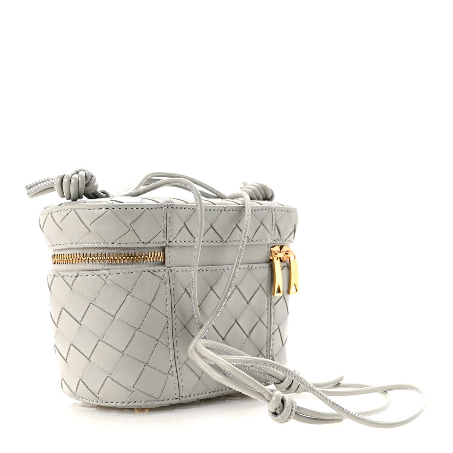 Bottega Veneta Nappa Intrecciato Small Vanity Case On Strap Agate Grey 3 of 10