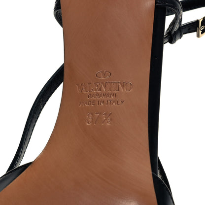 Valentino Garavani Calfskin Tonal Vlogo Slingback 40mm Pumps 37.5 Black 5 of 11