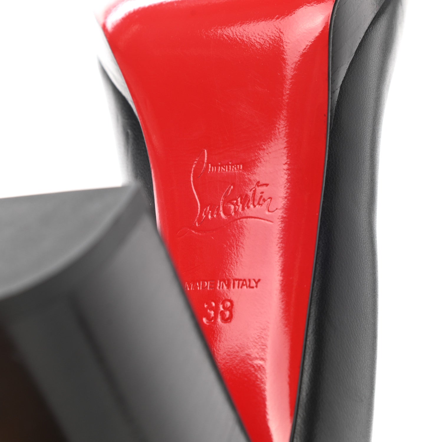 Christian Louboutin Nappa Kabetts 100 Pumps 38 Black Lucido 6 of 11