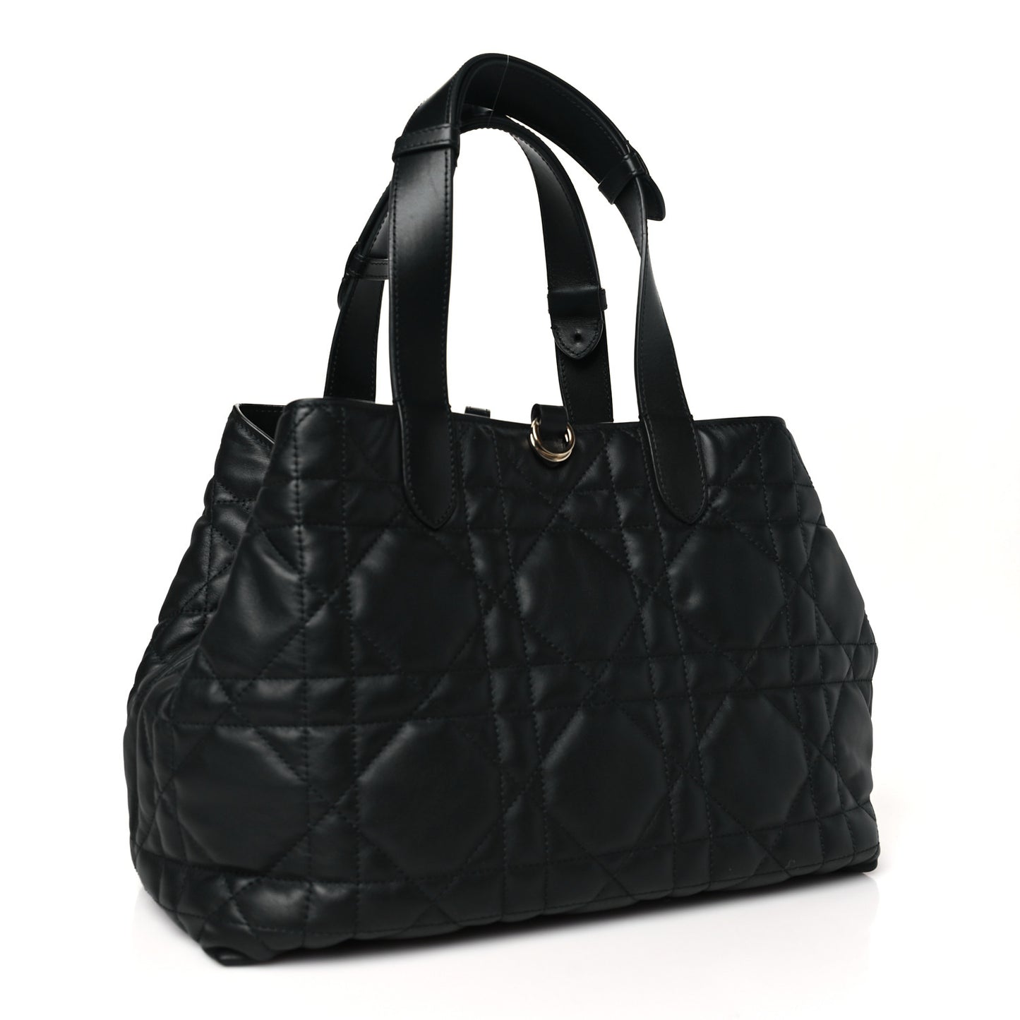 Calfskin Macrocannage Medium Toujours Black