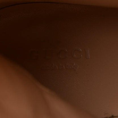 Gucci Cordovan Lux Nappa GG Matelasse Lace Up 60mm Combat Boots 40 Dark Hazel Brown 8 of 11