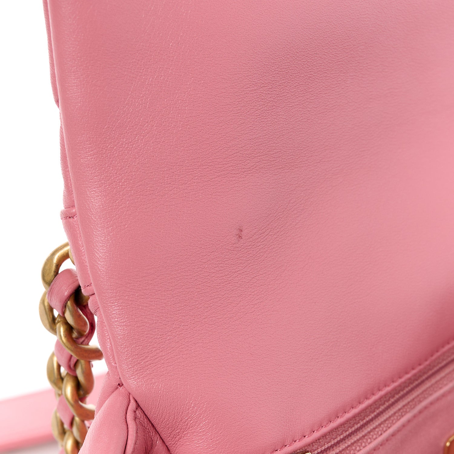 Chanel Lambskin Quilted Medium Chanel 19 Flap Dark Pink 12 of 15