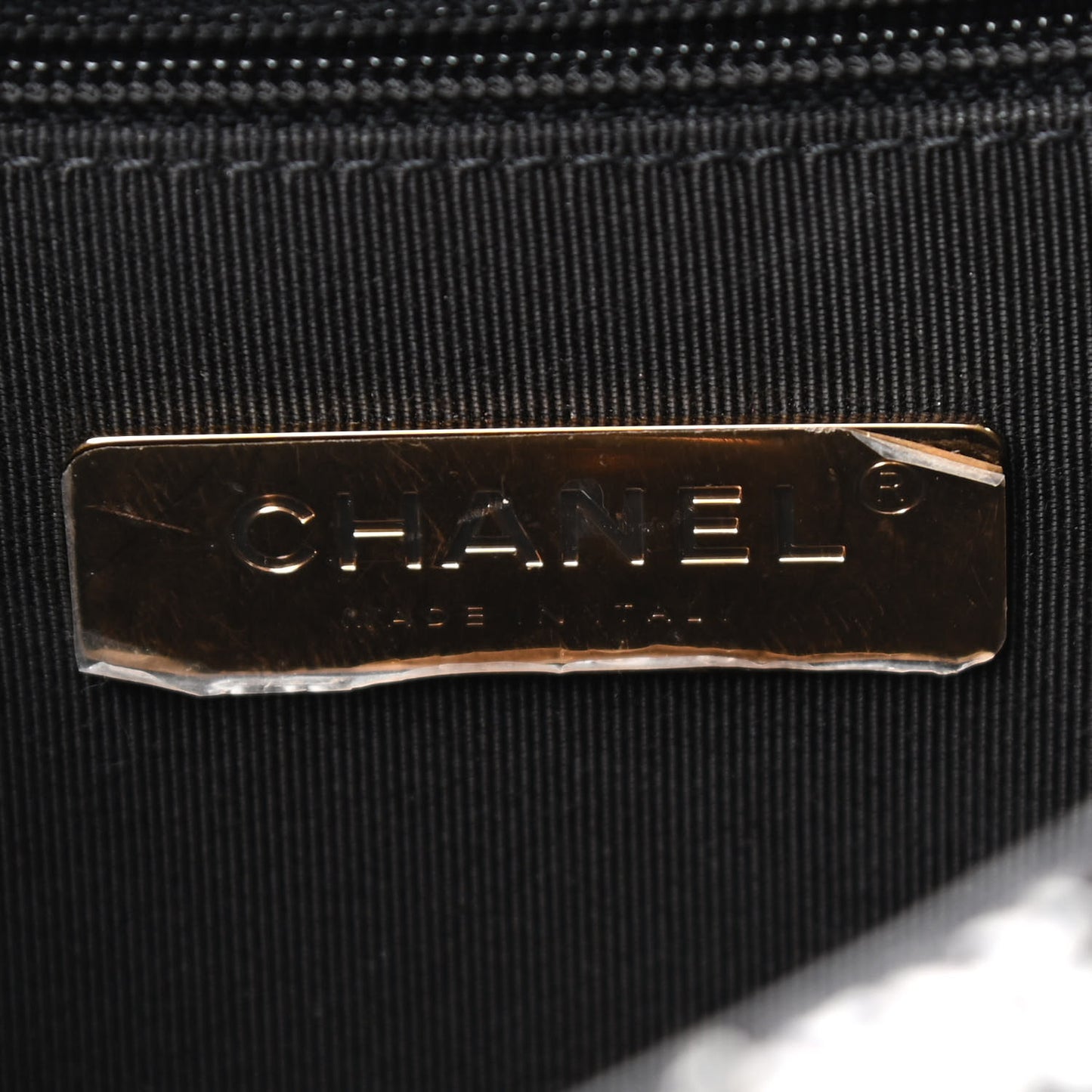 Tweed Quilted Medium Chanel 19 Flap Black White