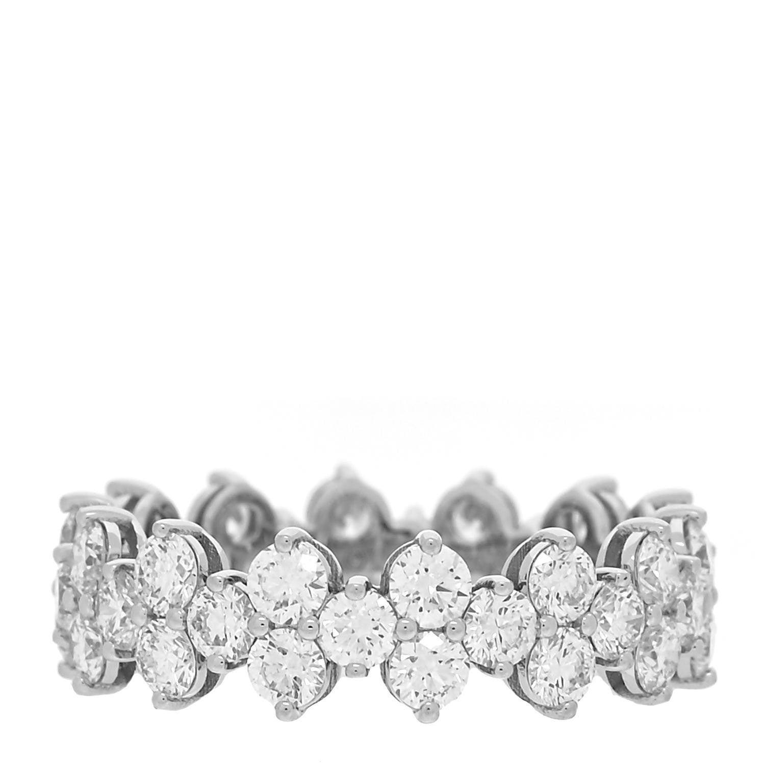Tiffany Platinum Diamond Aria Eternity Ring 50 5.5 3 of 4