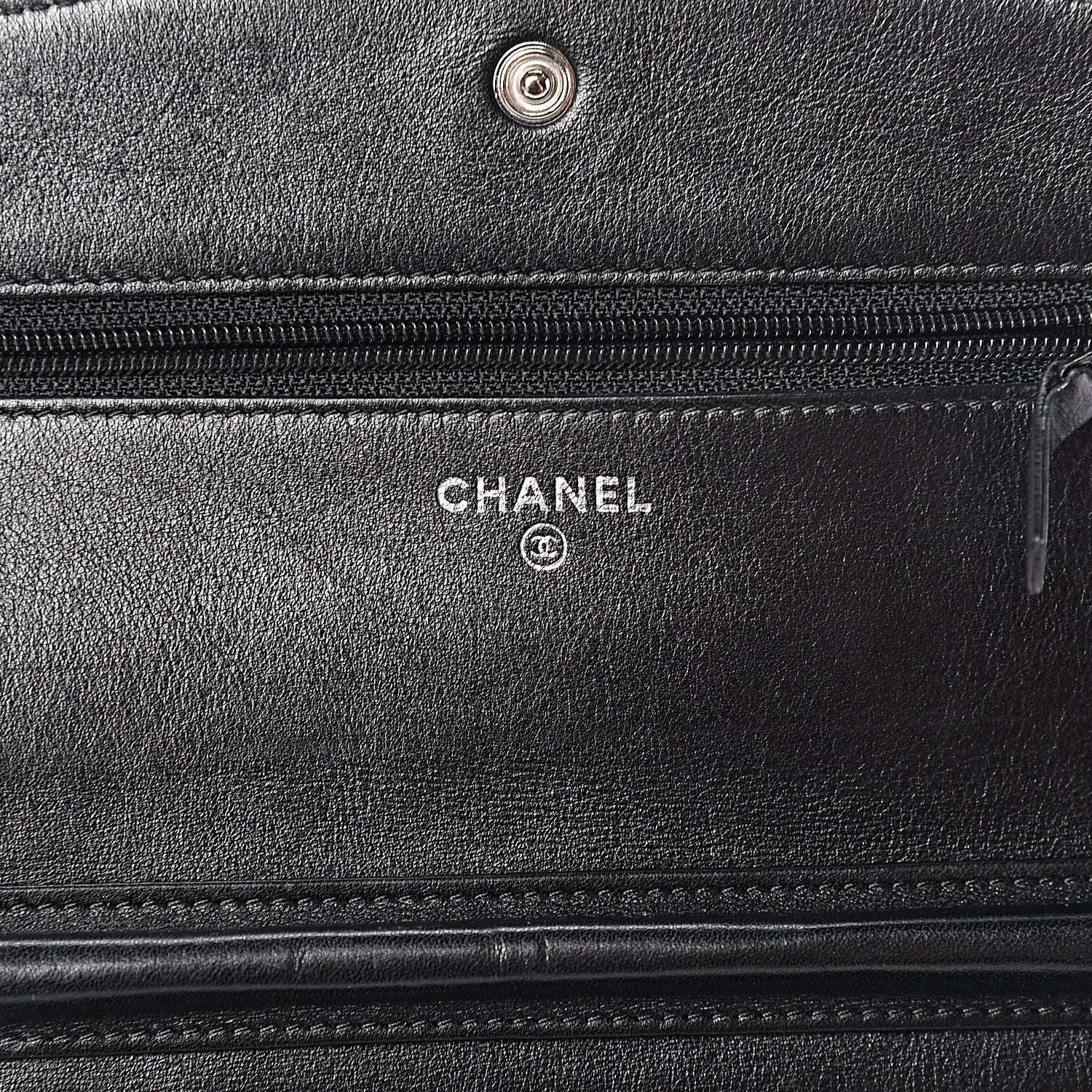 Chanel Caviar Sevruga Wallet On Chain WOC Black 6 of 11
