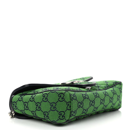 Gucci Monogram Multicolor Matelasse Diagonal Small GG Marmont Shoulder Bag Green Blue 4 of 9