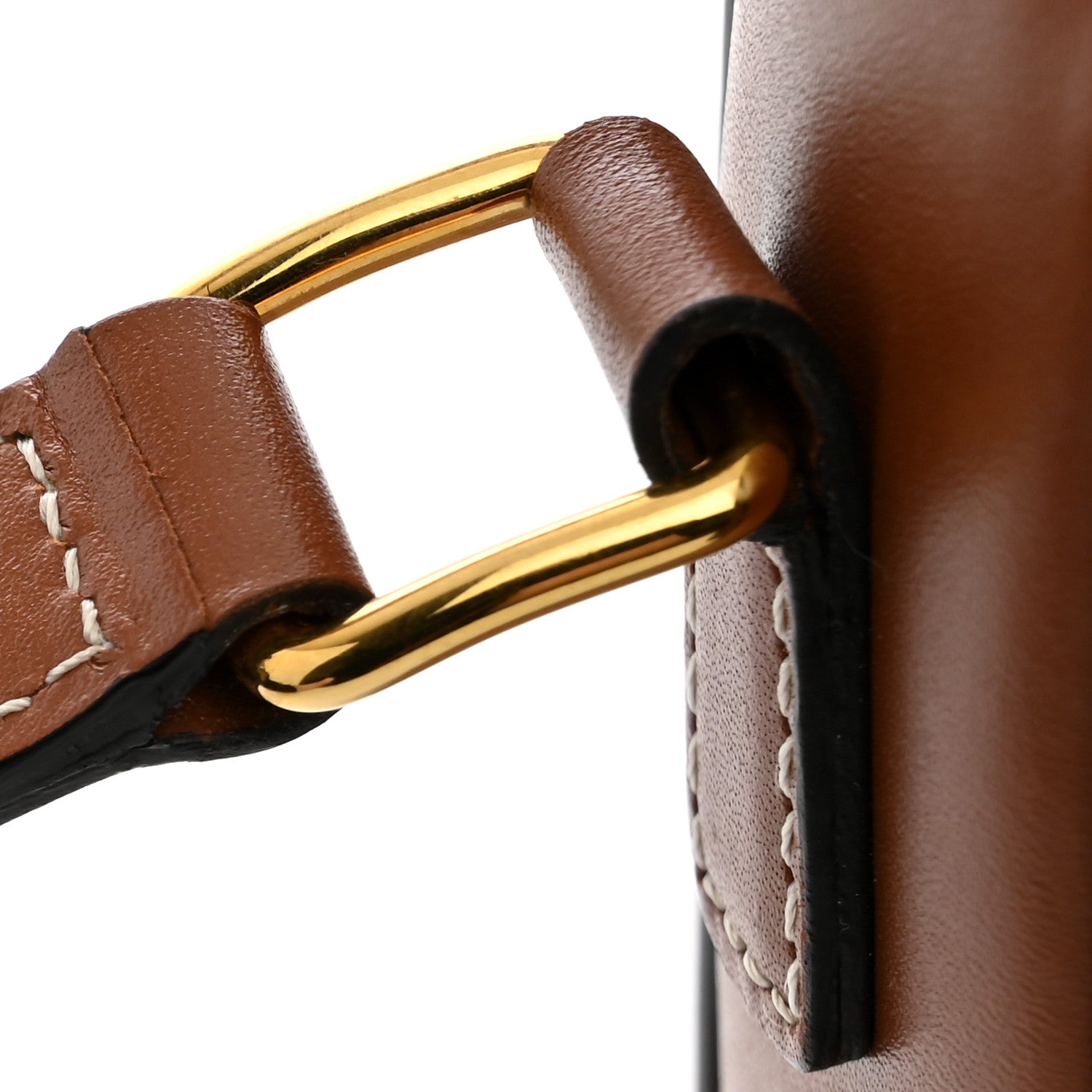 Celine Calfskin Triomphe Canvas Teen Triomphe Bag Tan 11 of 12