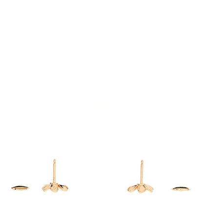 Van Cleef & Arpels 18K Yellow Gold Emerald Mini Frivole Earrings 3 of 5