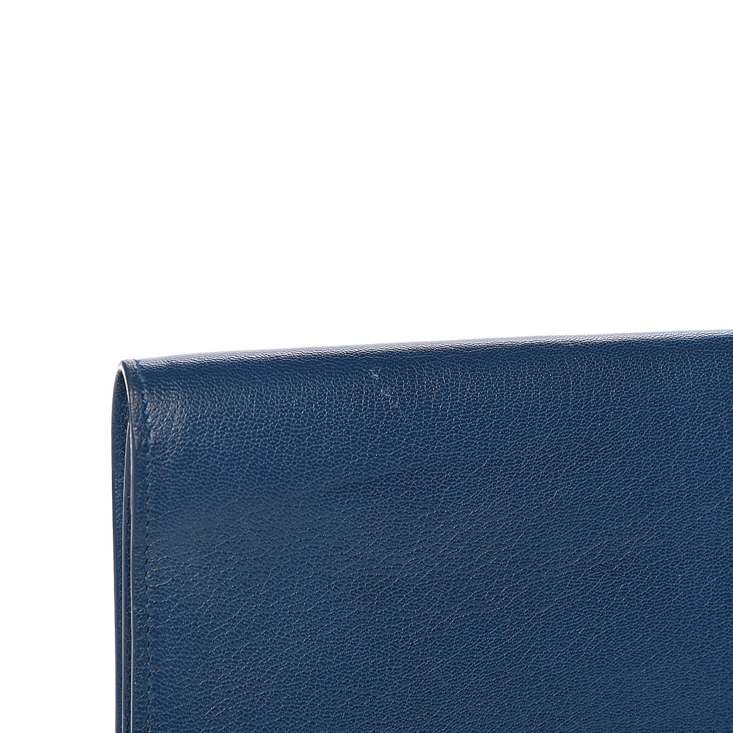 Saint Laurent Goatskin Large Belle De Jour Clutch Blue 7 of 7