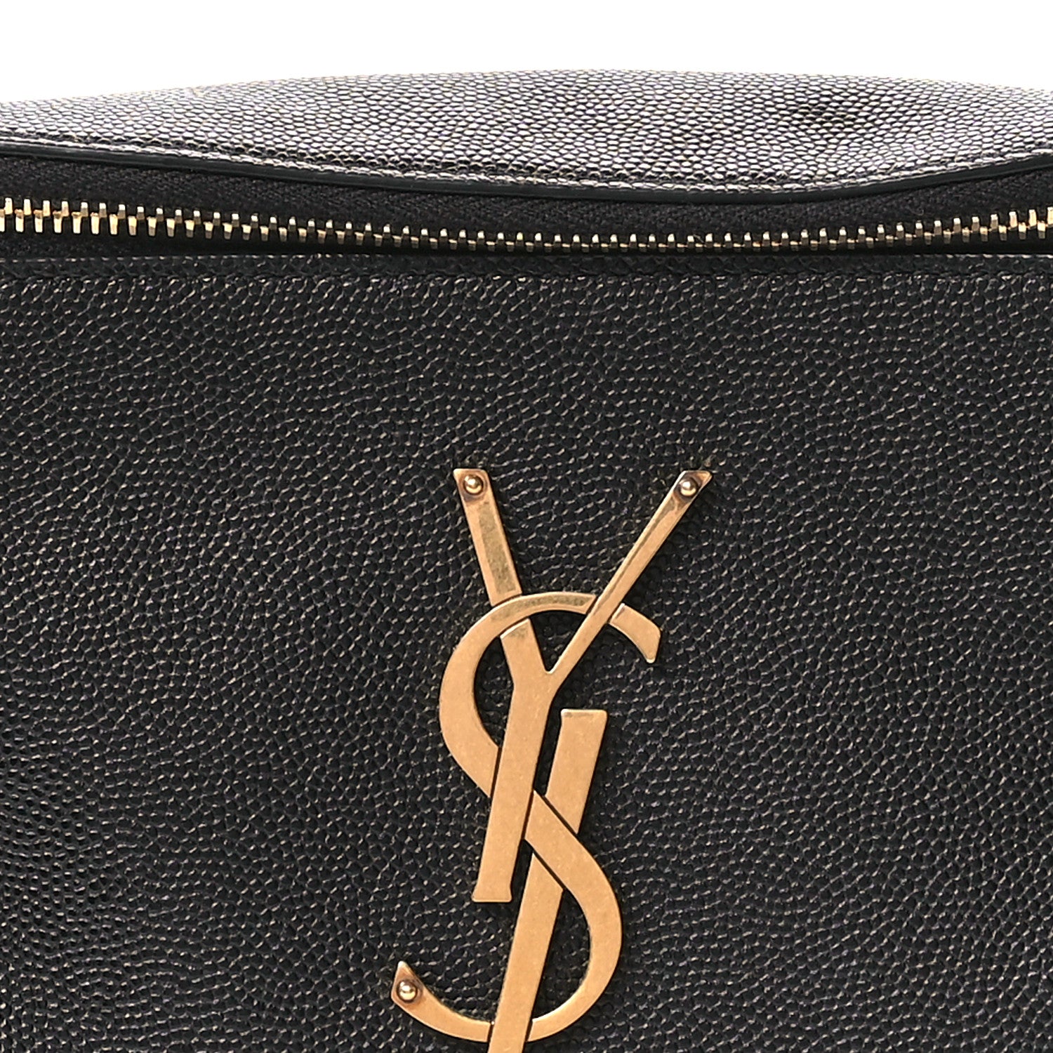 Saint Laurent Grain De Poudre Monogram Belt Bag Black 8 of 10