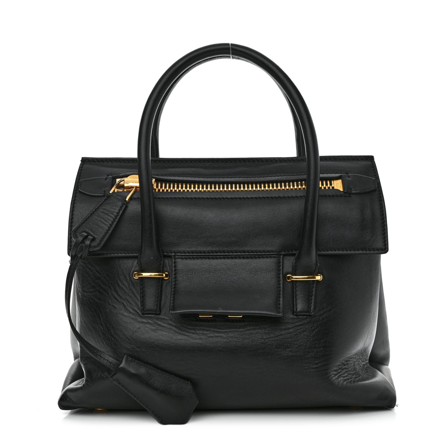 Smooth Calfskin Medium Icon Bag Black